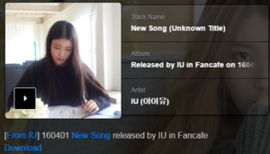  160401 From.IU - New Song