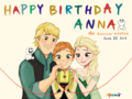 Anna, Elsa and Kristoff - frozen-fever fan art