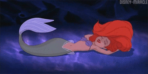  Walt Disney Gifs - Princess Ariel & menggelepar, flounder