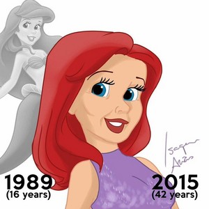  Ariel then and now (at age 42)