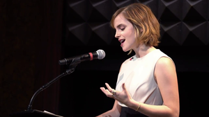  Emma Watson HeforShe Arts Week opening speech screencaps