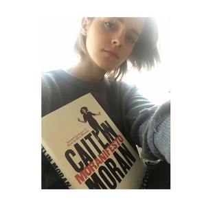 Emma Watson promotes Caitlin Moran's 'Moranisfesto' 