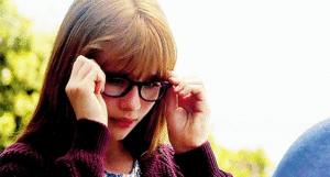  Kara Zor-El getting her glasses for the first time