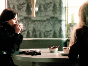  Regina innocently checking out Emma