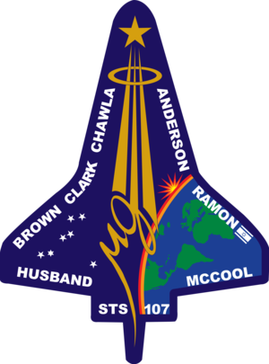 STS 107 Mission Patch  R.I.P. 