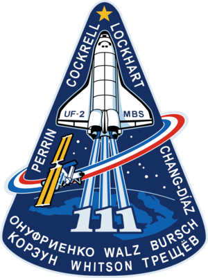  STS 111 Mission Patch