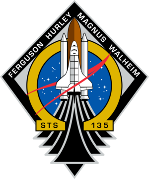  STS 135 Mission Patch Final Shuttle Mission