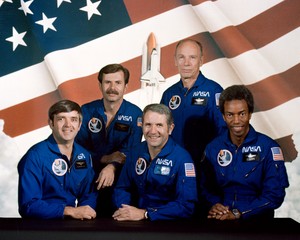  STS 8 Mission Crew