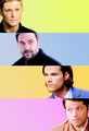 Sam, Dean, Castiel and Crowley - supernatural fan art
