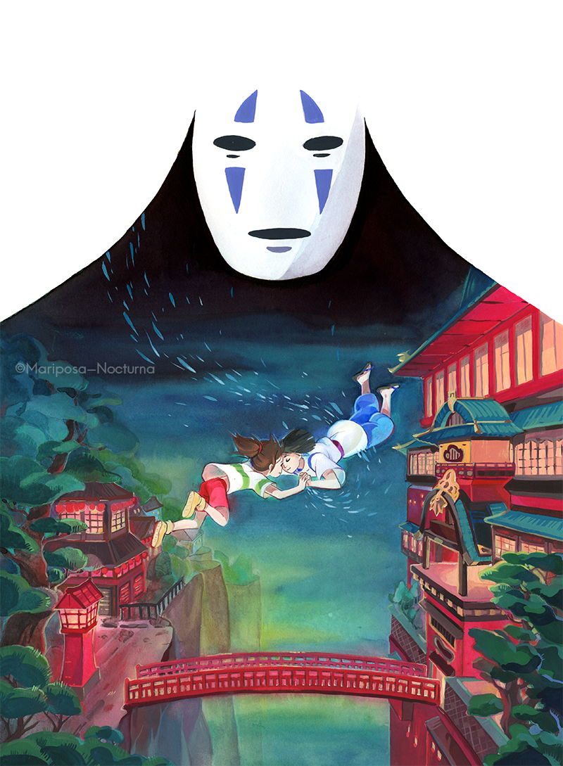 Spirited Away - Studio Ghibli Fan Art (39484894) - Fanpop
