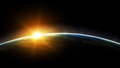 Sunset from Space  - earth-planet photo