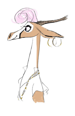  Zootopia - Early gazela Concept Art