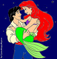 Walt Disney Fan Art - Prince Eric & Princess Ariel - disney-princess fan art