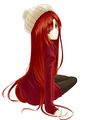 red head anime girl - anime photo