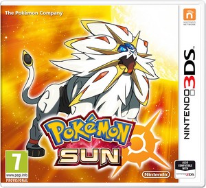  Box Art for ポケモン Sun & Moon [featuring the two legendary Pokémon.]
