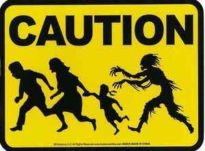  Caution Zombies