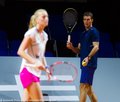 Cermak looks on Kvitova 2016 - tennis photo