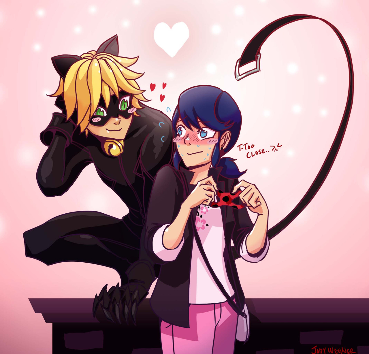 Chat noir and marinette