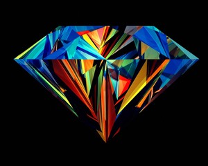  Colorful diamond