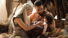 Dany Drogo with Rhaego Valar