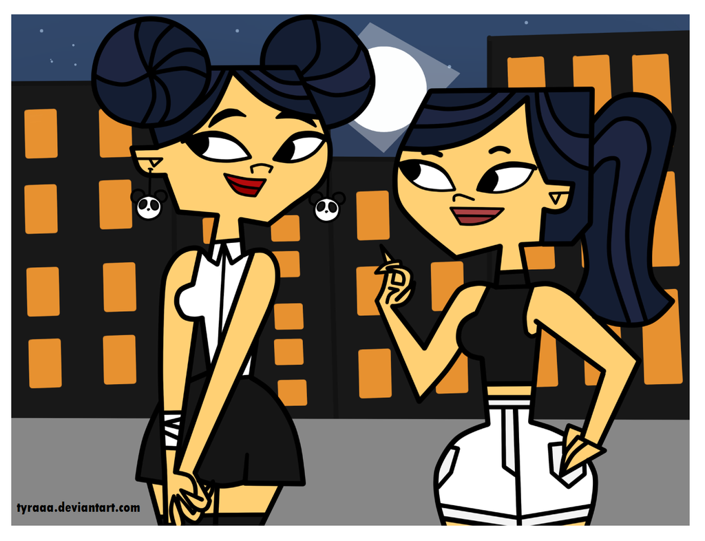 Fan Art of Emma and Kitty for fans of Total Drama Island. 