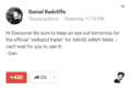 Ex: Daniel Radcliffe post on Google Plus (Fb.com/DanieljacobRadcliffeFanClub) - daniel-radcliffe photo
