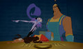 Yzma Yells at Kronk in The Emperors New Groove - disney photo