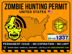  Zombie Hunting Permit