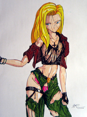  rugged gothique android 18