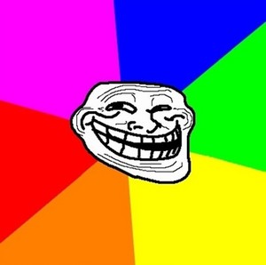 troll face backgrounded