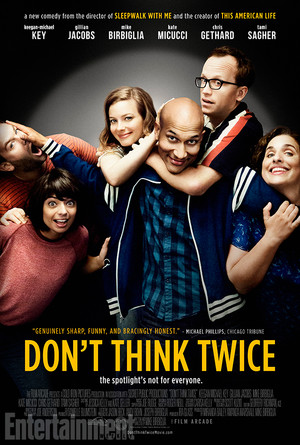 "Don't think twice" movie poster