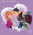 Anna and Kristoff - frozen fan art