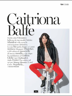  Caitriona Balfe Photoshoot for Marie Claire Italy