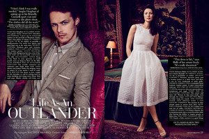  Caitriona Balfe and Sam Heughan Photoshoot for Saks 5th Ave. Spring Catalogue