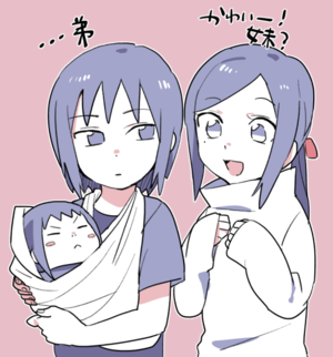  Itachi, Izumi and baby Sasuke