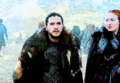 Jon Snow and Sansa Stark - game-of-thrones fan art