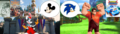 Mickey, Sonic and the Main Movie Stars - mickey-mouse fan art