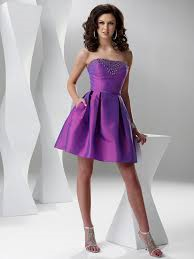  Purple ককটেল Dress