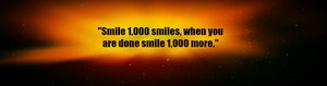  Space/Smile 1,000 smiles - perfil Banner