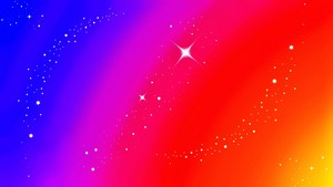  Sparkle Stars pelangi, rainbow kertas dinding