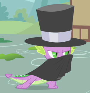 Spike with cape and hat S1E24