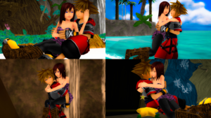 The Last of Sora and Kairi are Care  and Love for each other