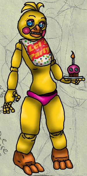 Toy Chica Cupcake Design