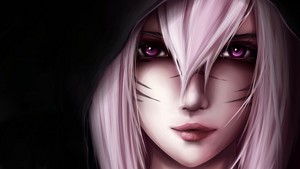 beautiful pink eyes anime girl images