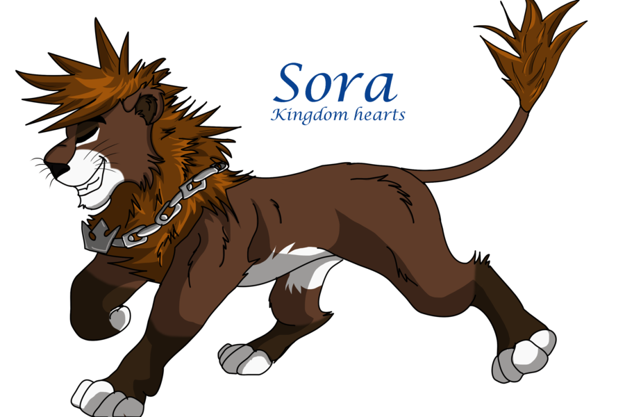 Sora is a cute lion! by MpJa-KINGDOM-HEARTS-lover - Fanart 