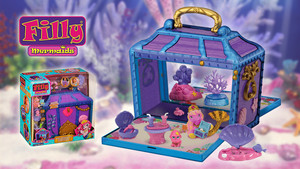  Filly putri duyung Treasure Box product, dracco toys - my filly world - friendship, magic, fun