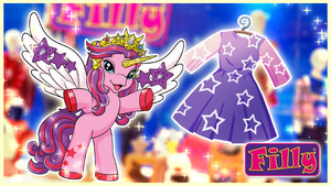 Filly Star stars dress, dracco toys - my filly world - friendship, magic, fun 