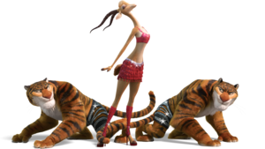 Gazelle and her tigers