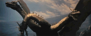  Godzilla + Ghidorah (animated gif)