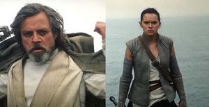  Luke and Rey bintang Wars The Force Awakens